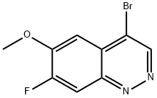 4-bromo-7-fluoro-6-methoxycinnoline Structure