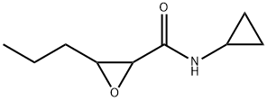 N-cyclopropyl-3-propyloxirane-2-carboxamide 구조식 이미지