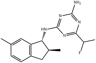 950782-86-2 N-[(1R,2S)-2,3-Dihydro-2,6-dimethyl-1H-inden-1-yl]-6-[(1RS)-1-fluoroethyl]-1,3,5-triazine-2,4-diamine