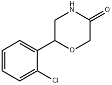 6-(2-CHLORO-PHENYL)-MORPHOLIN-3-ONE 구조식 이미지