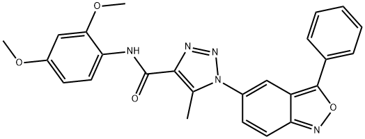 N-(2,4-dimethoxyphenyl)-5-methyl-1-(3-phenyl-2,1-benzoxazol-5-yl)-1H-1,2,3-triazole-4-carboxamide Structure