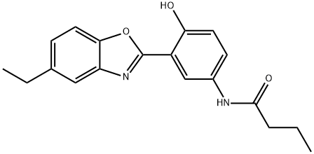 N-[3-(5-ethyl-1,3-benzoxazol-2-yl)-4-hydroxyphenyl]butanamide Structure