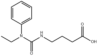 4-(3-에틸-3-페닐-우레이도)-부티르산 구조식 이미지