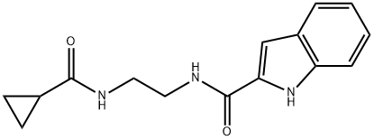 N-{2-[(cyclopropylcarbonyl)amino]ethyl}-1H-indole-2-carboxamide Structure