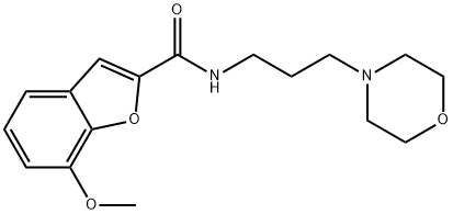 7-methoxy-N-[3-(morpholin-4-yl)propyl]-1-benzofuran-2-carboxamide Structure