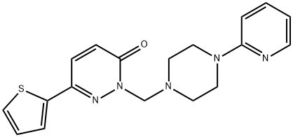 2-{[4-(pyridin-2-yl)piperazin-1-yl]methyl}-6-(thiophen-2-yl)pyridazin-3(2H)-one Structure