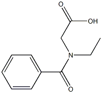 Ethyl benzoylglycinate 구조식 이미지