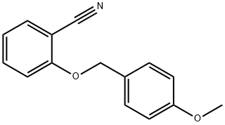 2-(4-Methoxy-benzyloxy)-benzonitrile 구조식 이미지