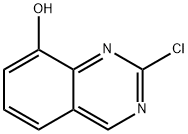8-хиназолинол, 2-хлор- структурированное изображение