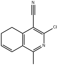 3-Chloro-1-methyl-5,6-dihydroisoquinoline-4-carbonitrile 구조식 이미지