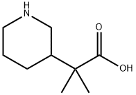 2-methyl-2-(piperidin-3-yl)propanoic acid Structure