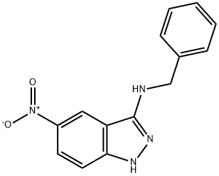 N-Benzyl-5-nitro-1H-indazol-3-amine 구조식 이미지