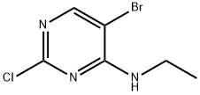 4-Pyrimidinamine, 5-bromo-2-chloro-N-ethyl- Structure