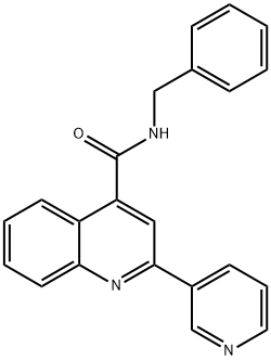 N-benzyl-2-(pyridin-3-yl)quinoline-4-carboxamide Structure