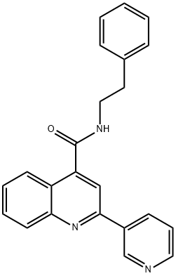 N-(2-phenylethyl)-2-(pyridin-3-yl)quinoline-4-carboxamide Structure