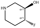 trans-4-fluoro-3-piperidinol 구조식 이미지