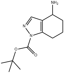 tert-butyl 4-amino-4,5,6,7-tetrahydro-1H-indazole-1-carboxylate Structure