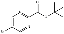 tert-Butyl 5-bromopyrimidine-2-carboxylate 구조식 이미지