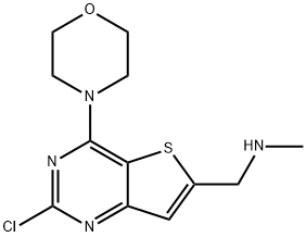 (2-chloro-4-morpholin-4-yl-thieno[3,2-d]pyrimidin-6-ylmethyl)-methyl-amine Structure