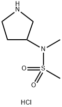 N-methyl-N-(pyrrolidin-3-yl)methanesulfonamide hydrochloride 구조식 이미지
