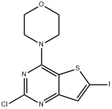 4-(2-chloro-6-iodothieno[3,2-d]pyrimidin-4-yl)morpholine 구조식 이미지