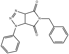 5-benzyl-1-phenyl-3a,6a-dihydropyrrolo[3,4-d][1,2,3]triazole-4,6(1H,5H)-dione 구조식 이미지