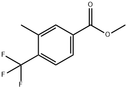 3-Methyl-4-trifluoromethylbenzoic acid methyl ester 구조식 이미지