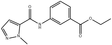 ethyl 3-(1-methyl-1H-pyrazole-5-carboxamido)benzoate 구조식 이미지