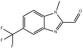 1-methyl-5-(trifluoromethyl)-1H-benzo[d]imidazole-2-carbaldehyde Structure