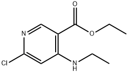 ethyl 6-chloro-4-(ethylamino)nicotinate Structure