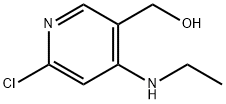 6-chloro-4-(ethylamino)-3-Pyridinemethanol 구조식 이미지