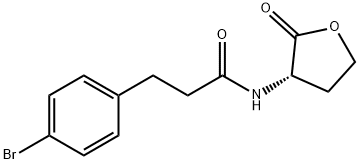 N-(3-(4-bromophenyl)-propanoyl)-L-homoserine lactone 구조식 이미지