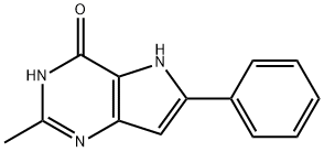 2-methyl-6-phenylpyrrolo[3,2-d]pyrimidin-4-ol Structure