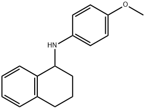 1,2,3,4-tetrahydro-N-(4-methoxyphenyl)-1-Naphthalenamine Structure