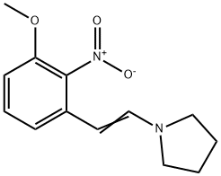 1-(2-(3-METHOXY-2-NITRO-PHENYL)-VINYL)-PYRROLIDINE 구조식 이미지