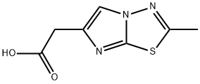 2-(2-Methylimidazo[2,1-B][1,3,4]Thiadiazol-6-Yl)Acetic Acid 구조식 이미지