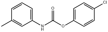 4-CHLOROPHENYL N-(M-TOLYL)CARBAMATE 구조식 이미지