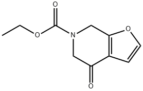 ethyl 4-oxo-4,5-dihydrofuro[2,3-c]pyridine-6(7H)-carboxylate Structure