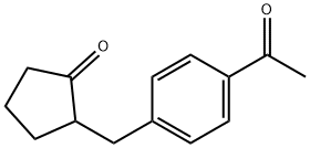 2-[(4-Acetylphenyl)methyl]cyclopentan-1-one 구조식 이미지