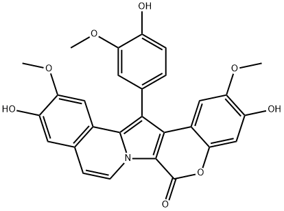 6H-chromeno[4',3':4,5]pyrrolo[2,1-a]isoquinolin-6-one 구조식 이미지