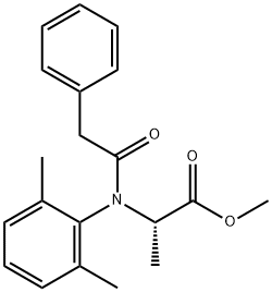 (S)-Methyl 2-(N-(2,6-dimethylphenyl)-2-phenylacetamido)propanoate Structure