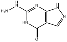 6-hydrazino-1,5-dihydro-pyrazolo[3,4-d]pyrimidin-4-one Structure