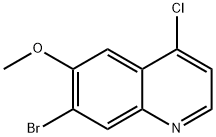7-bromo-4-chloro-6-methoxyquinoline Structure
