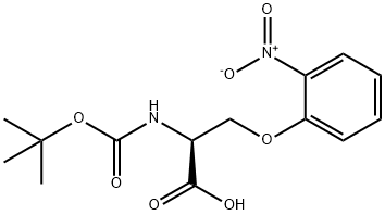 (S)-2-((tert-butoxycarbonyl)amino)-3-(2-nitrophenoxy)propanoic acid Structure