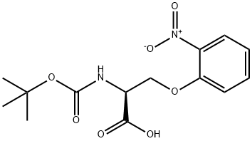 (S)-2-((tert-부톡시카르보닐)아미노)-3-(2-니트로페녹시)프로판산 구조식 이미지