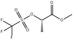 (S)-methyl 2-(((trifluoromethyl)sulfonyl)oxy)propanoate 구조식 이미지