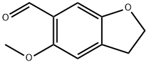 2,3-dihydro-5-methoxy-6-Benzofurancarboxaldehyde Structure