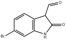 6-bromo-2-oxoindoline-3-carbaldehyde 구조식 이미지