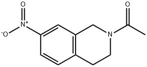 1-(3,4-dihydro-7-nitro-2(1H)-isoquinolinyl)ethanone 구조식 이미지