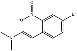 (E)-2-(4-bromo-2-nitrophenyl)-N,N-dimethylethenamine 구조식 이미지